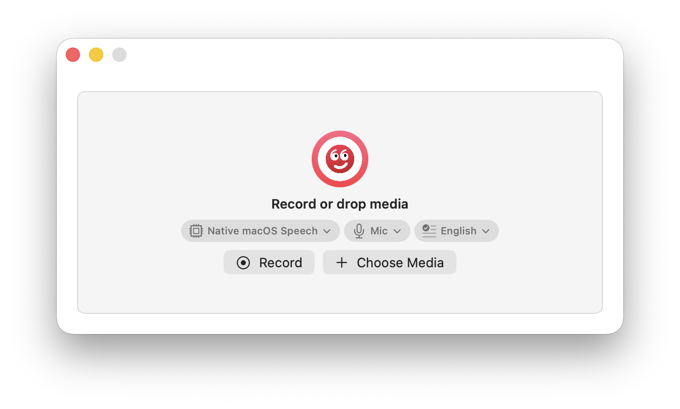 Recorrrd app window showing recording controls